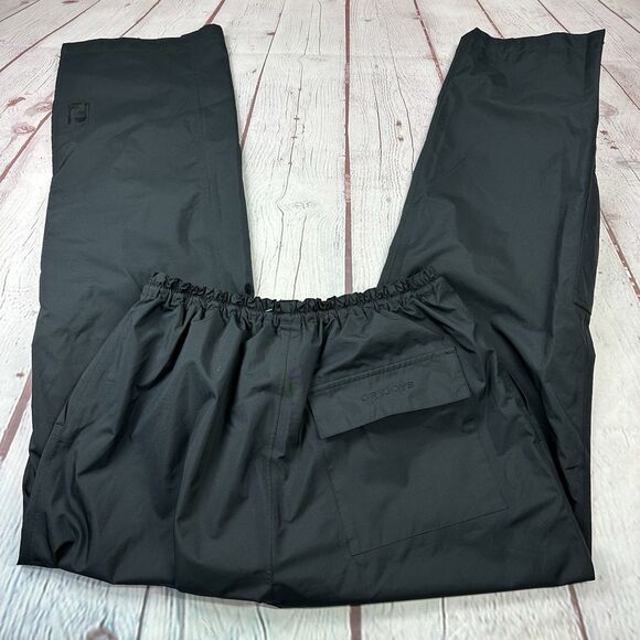 Footjoy Dryjoys FJ Rain Pants Mens Medium Black Ankle Zip 30L - Picture 10 of 11